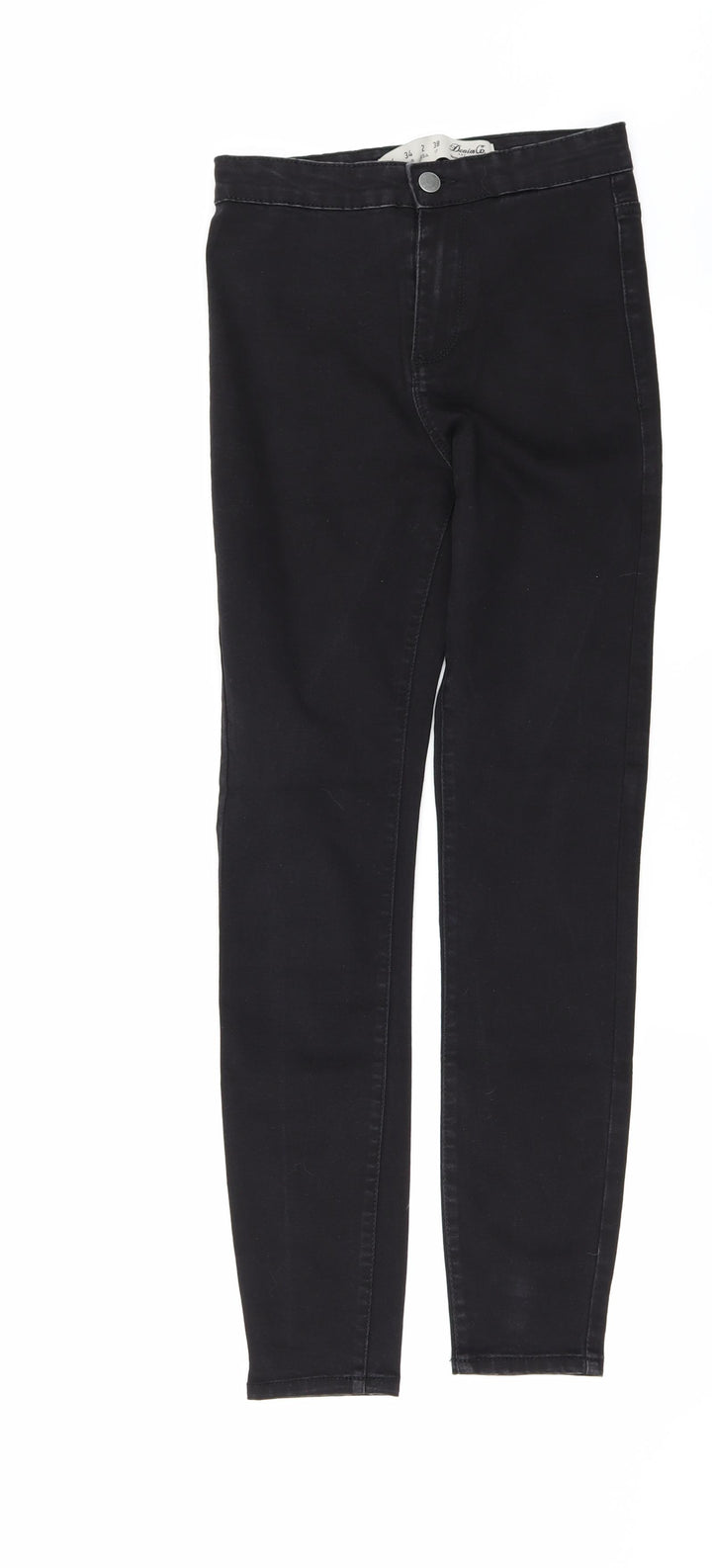 Denim & Co. Womens Black Denim Skinny Jeans Size 6 L27 in