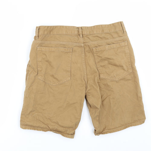 F&F Mens Yellow   Chino Shorts Size 34