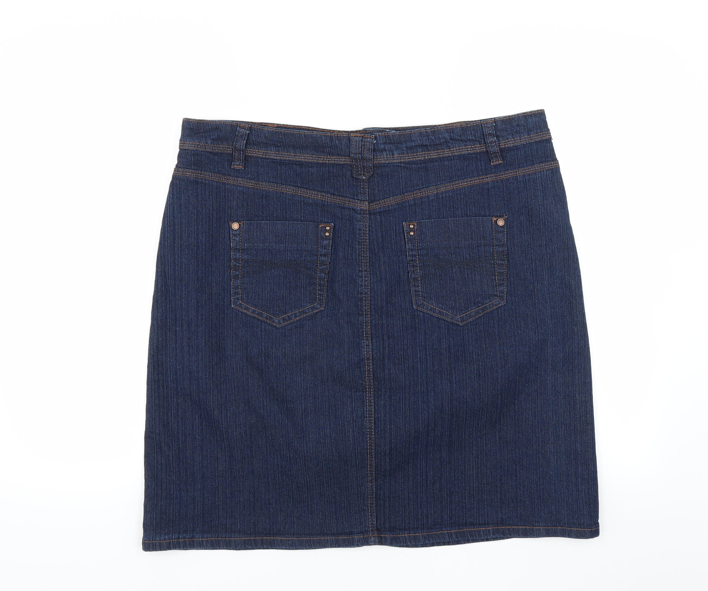 BHS Womens Blue  Denim Straight & Pencil Skirt Size 18
