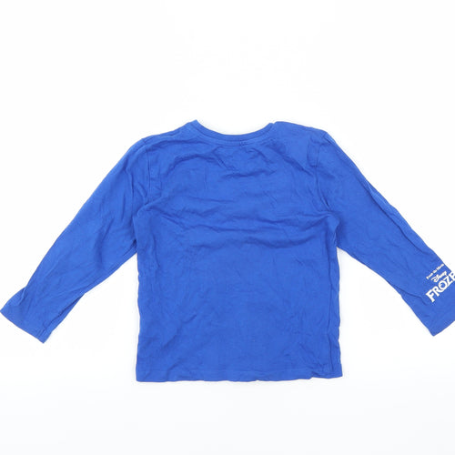 Disney Boys Blue   Basic T-Shirt Size 3-4 Years  - frozen