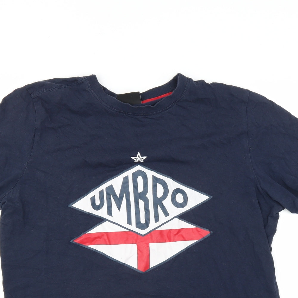 Umbro Mens Blue    T-Shirt Size M