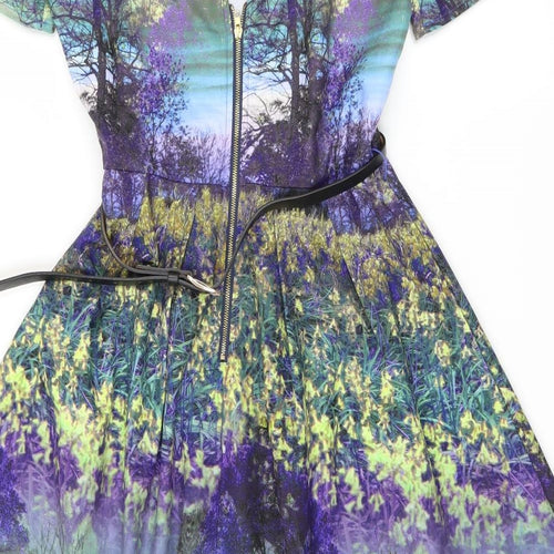 Uttam Boutique Womens Multicoloured   Fit & Flare  Size 8