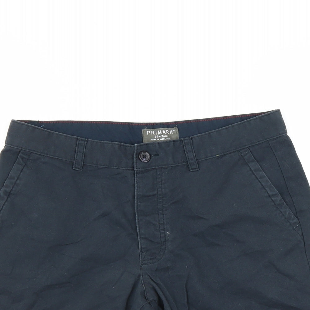 Primark Mens Blue   Chino Shorts Size 30 in