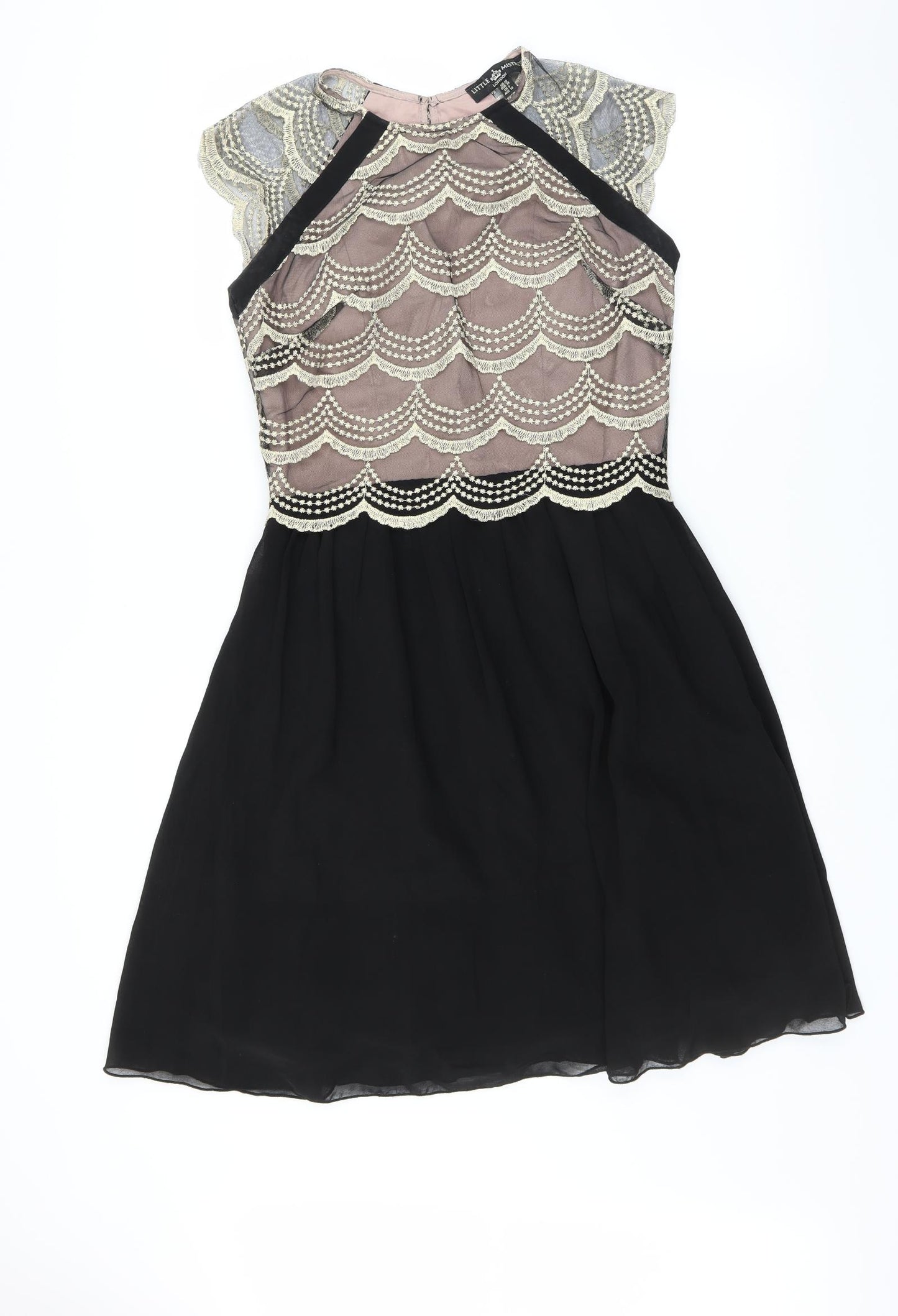 LITTLE MISTRESS Womens Black   Fit & Flare  Size 10