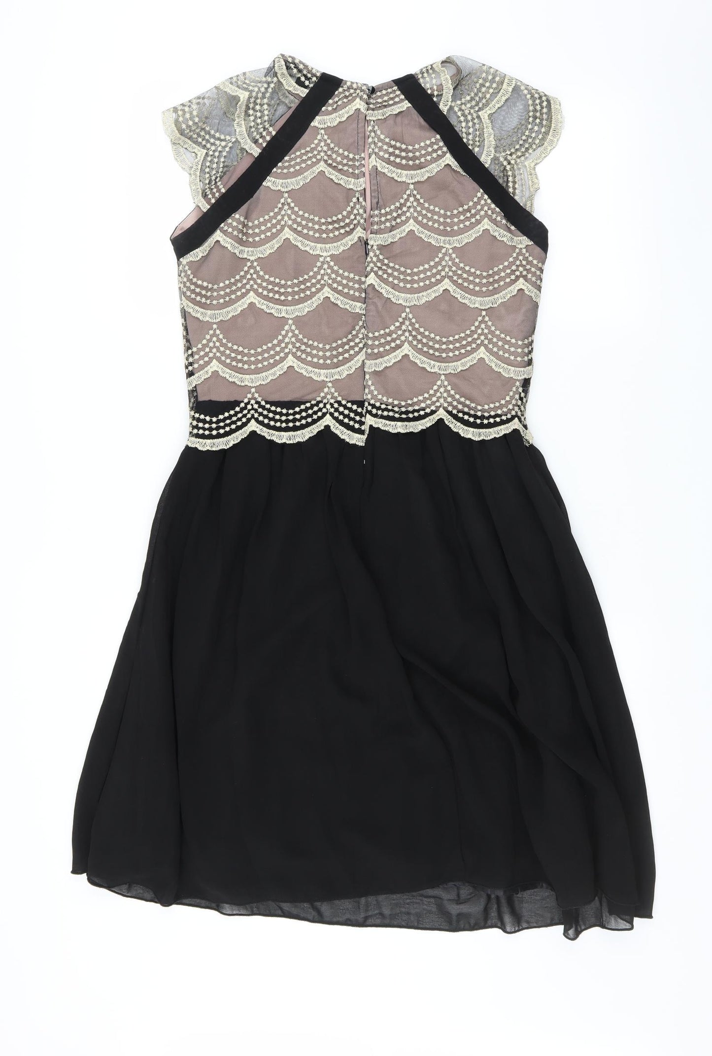 LITTLE MISTRESS Womens Black   Fit & Flare  Size 10