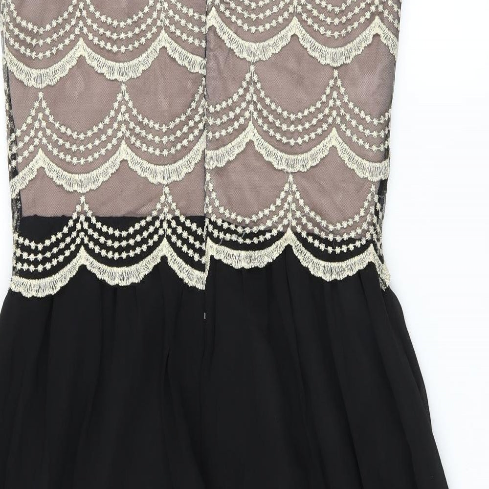 LITTLE MISTRESS Womens Black   Fit & Flare  Size 10