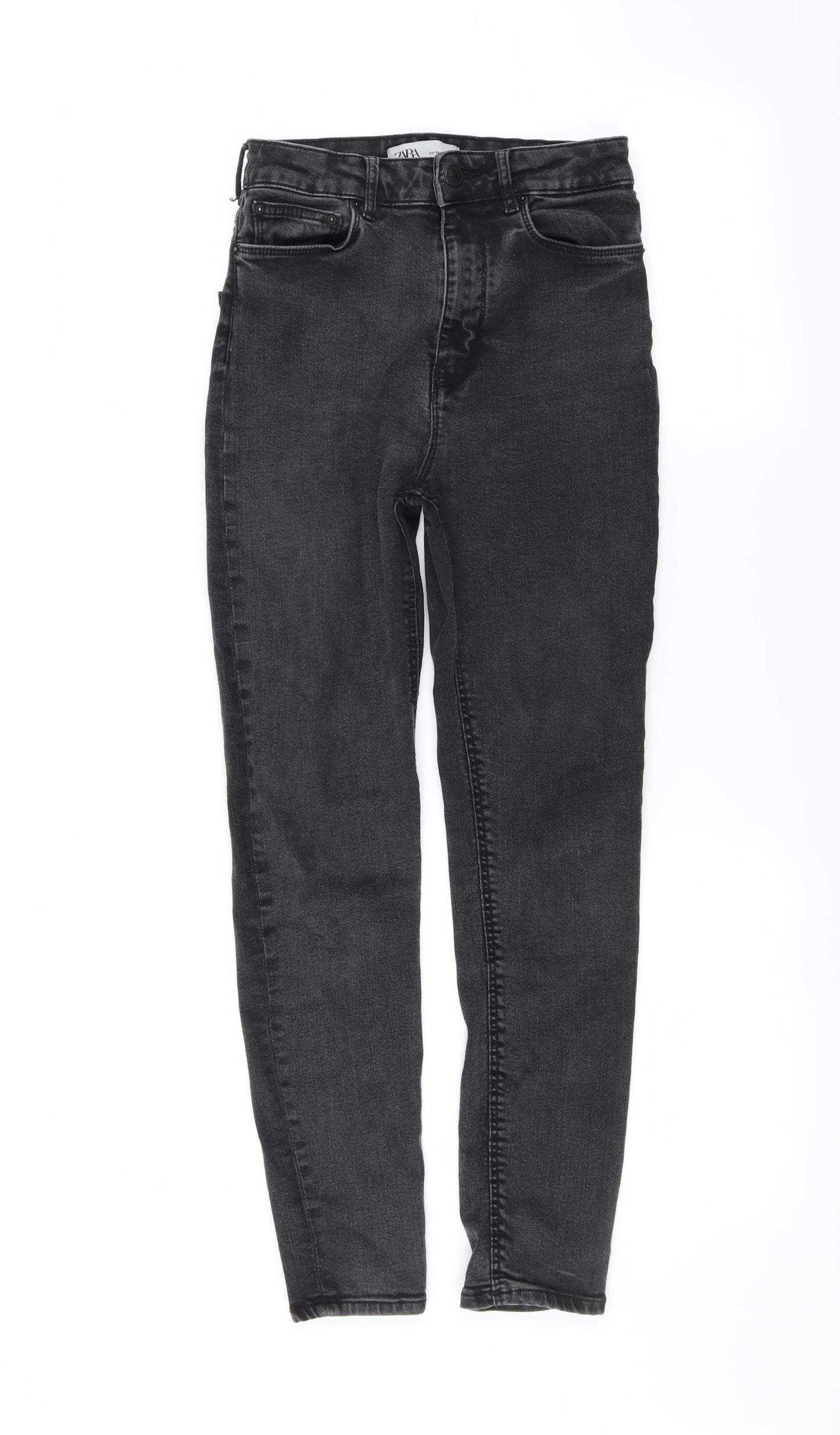 Zara Womens Grey   Skinny Jeans Size 8 L25 in