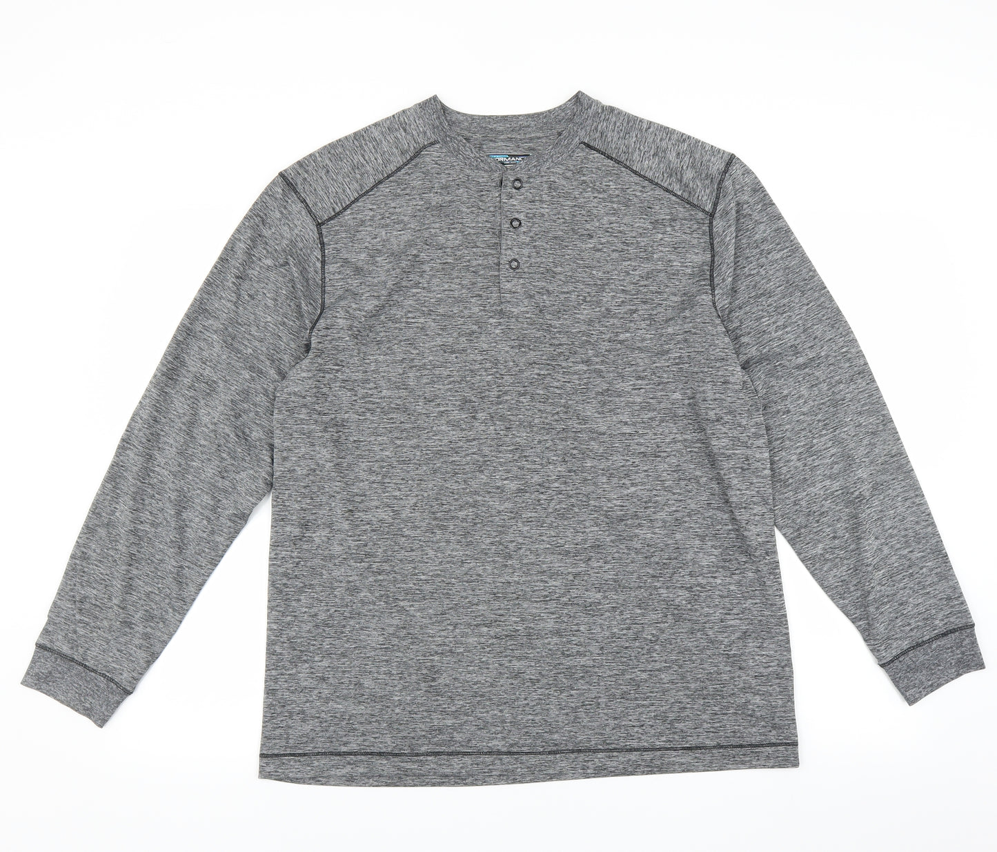 Performance Mens Grey   Basic T-Shirt Size M