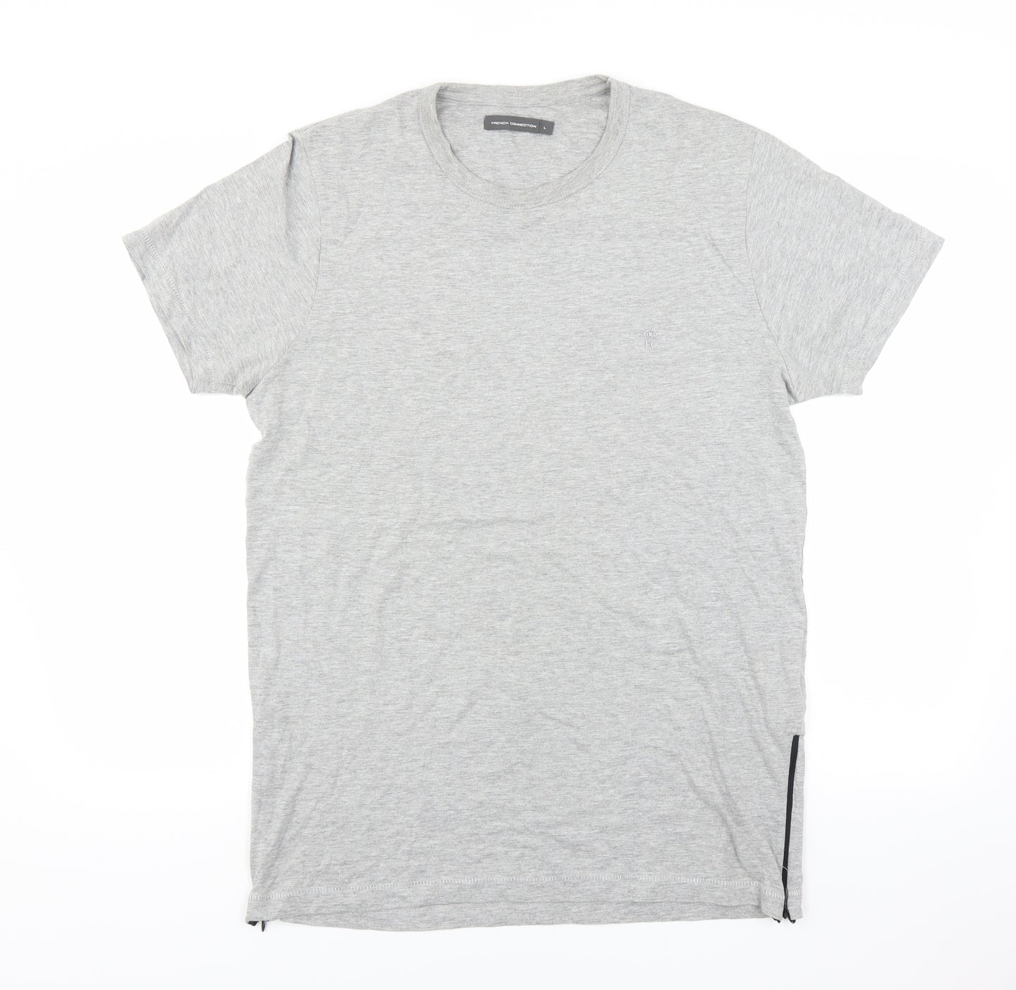 French Connection Mens Grey    T-Shirt Size L
