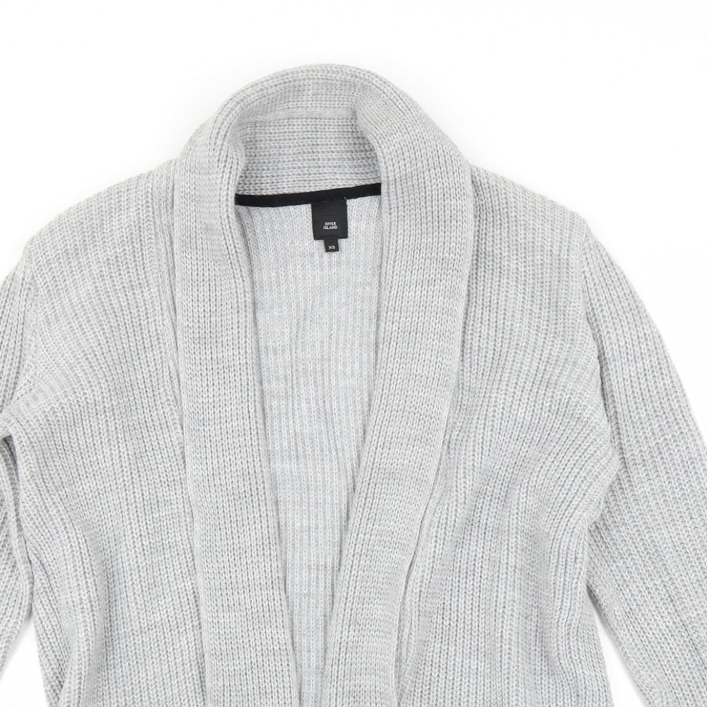 River Island Womens Grey   Cardigan Jumper Size XS