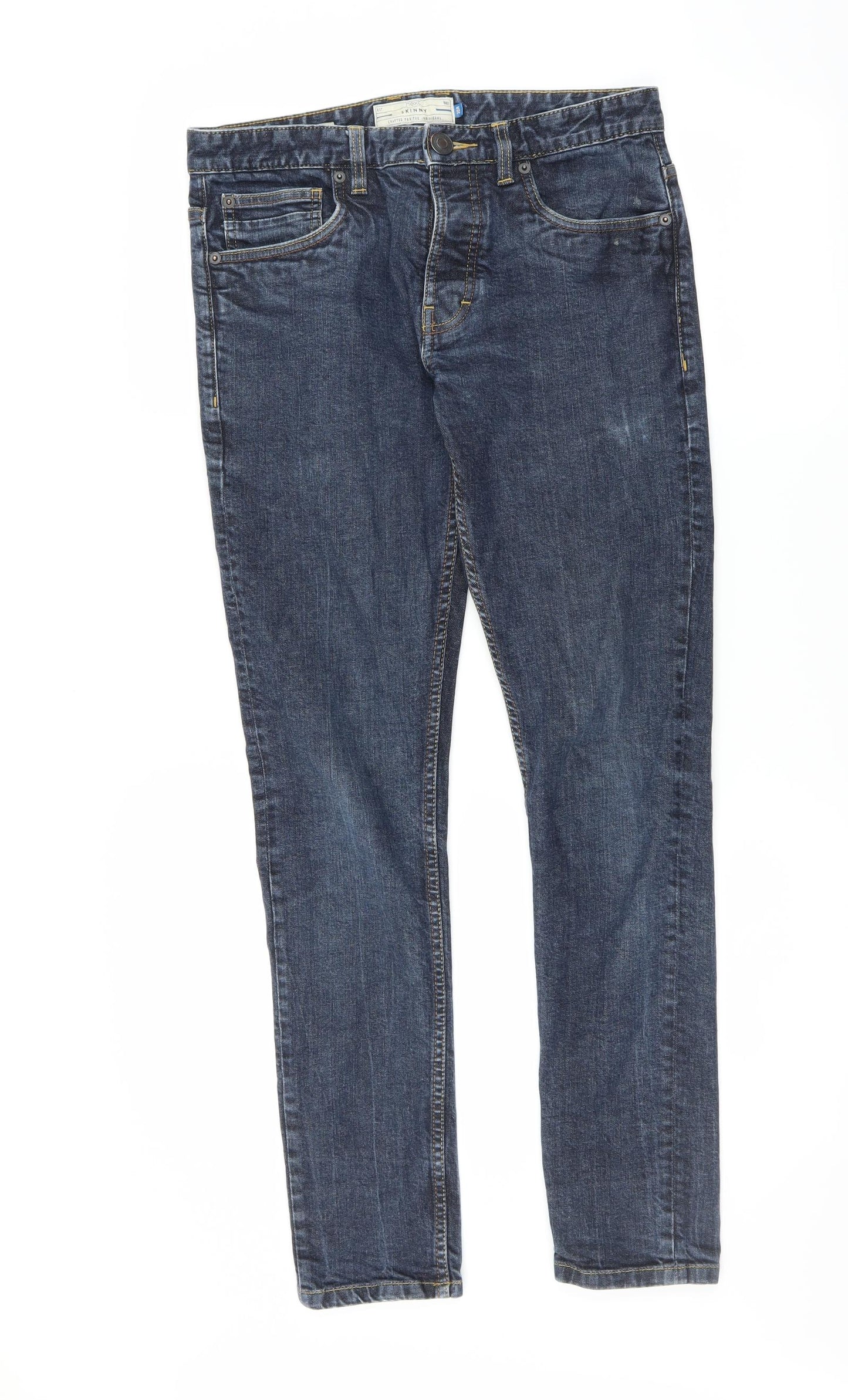 NEXT Mens Blue  Denim Skinny Jeans Size 30 in L30 in