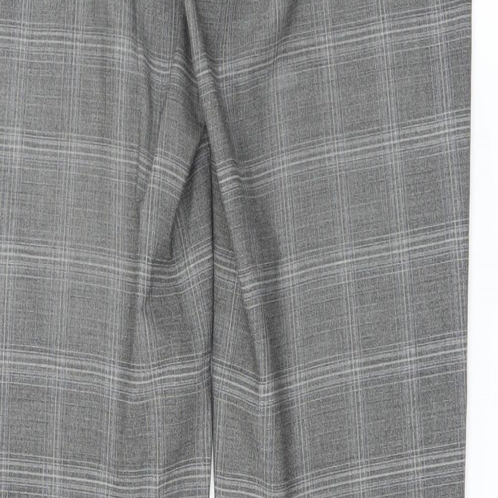 Burton Mens Grey Check  Trousers  Size 30 in L30 in - SKINNY FIT WITH STRETCH