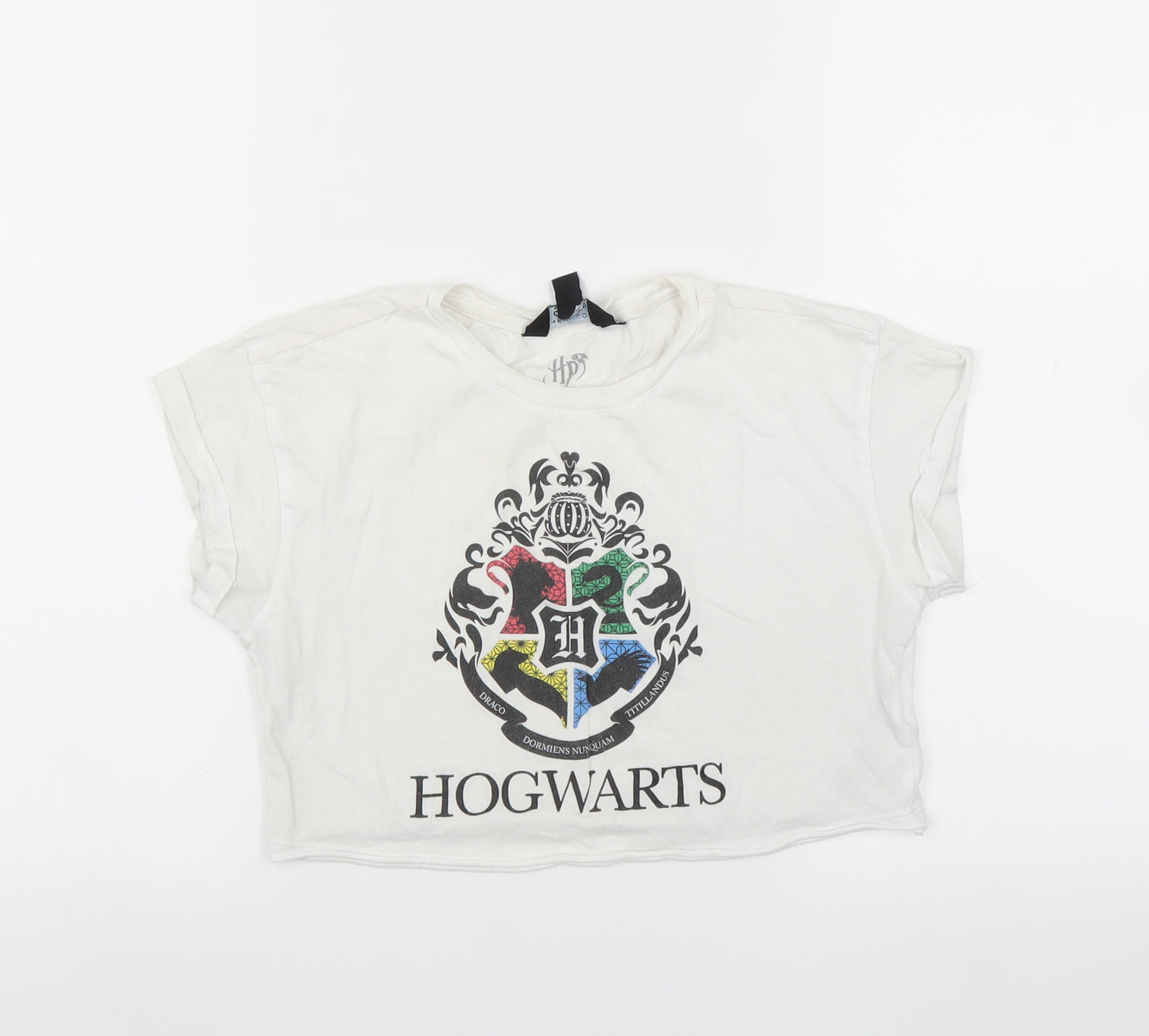 New Look Girls White   Cropped T-Shirt Size 9 Years  - Harry Potter