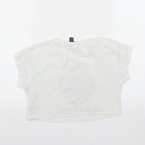 New Look Girls White   Cropped T-Shirt Size 9 Years  - Harry Potter