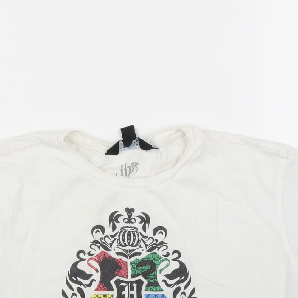 New Look Girls White   Cropped T-Shirt Size 9 Years  - Harry Potter