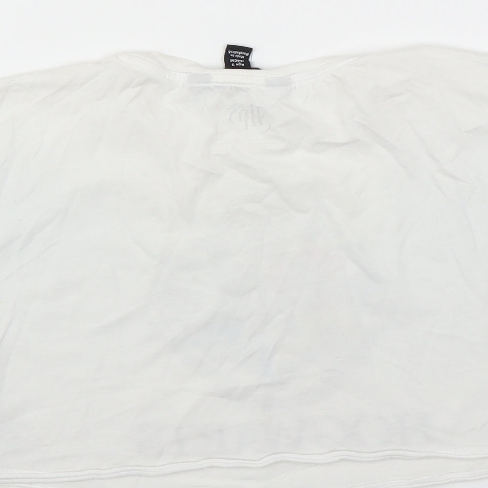 New Look Girls White   Cropped T-Shirt Size 9 Years  - Harry Potter