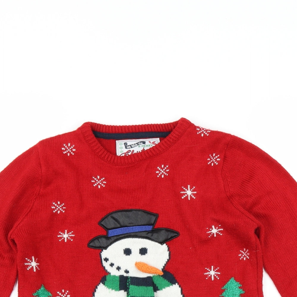 Rebel Girls Red   Pullover Jumper Size 9-10 Years  - CHRISTMAS