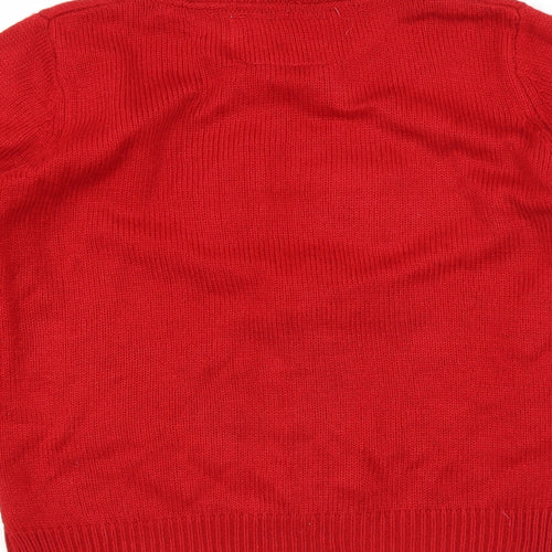 Rebel Girls Red   Pullover Jumper Size 9-10 Years  - CHRISTMAS