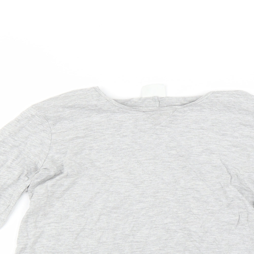 Zara Girls Grey   Basic T-Shirt Size 8 Years