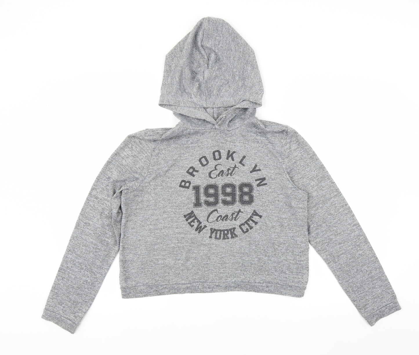New Look Girls Grey   Pullover Hoodie Size 14-15 Years  - Brooklyn NYC