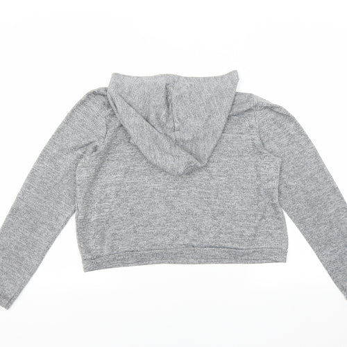 New Look Girls Grey   Pullover Hoodie Size 14-15 Years  - Brooklyn NYC