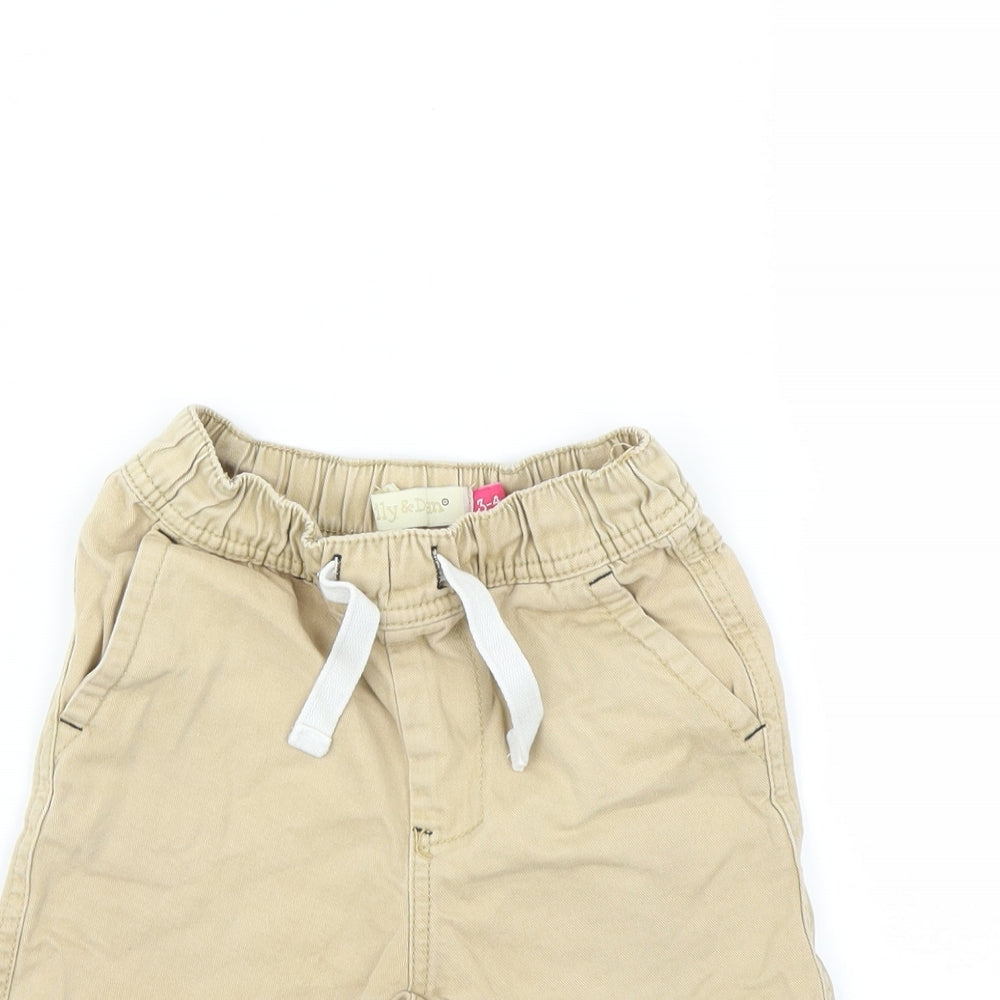 Lily & Dan Boys Beige   Chino Shorts Size 3-4 Years