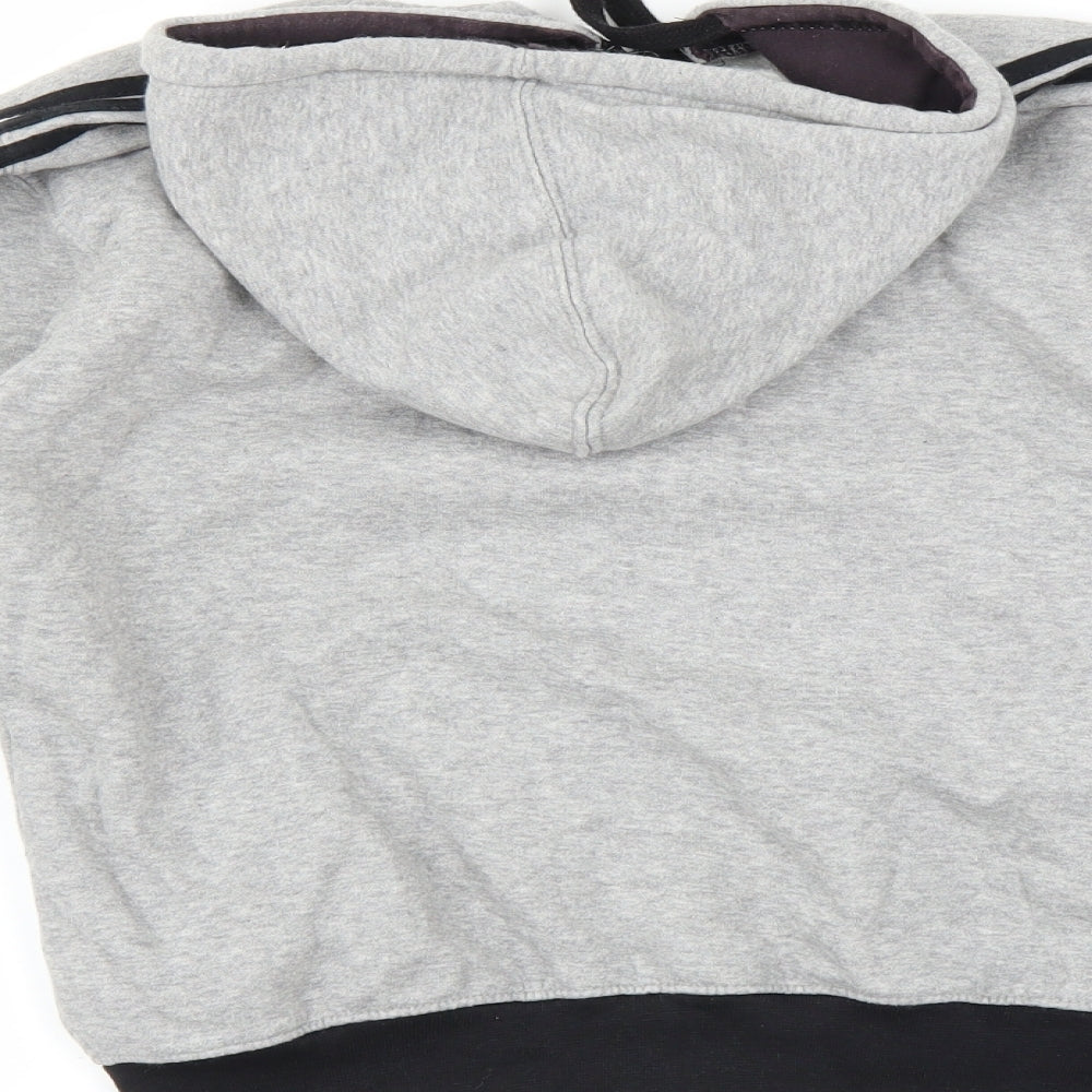 adidas Mens Grey   Full Zip Hoodie Size S