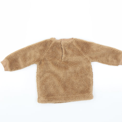 F&F Baby Brown   Pullover Jumper Size 3-6 Months  - bear