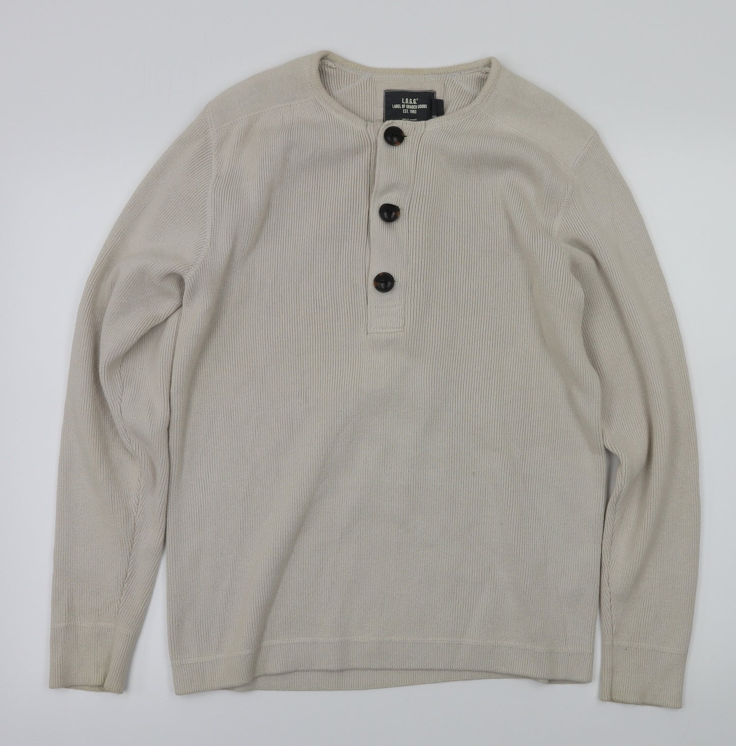 H&M Womens Beige   Pullover Jumper Size M