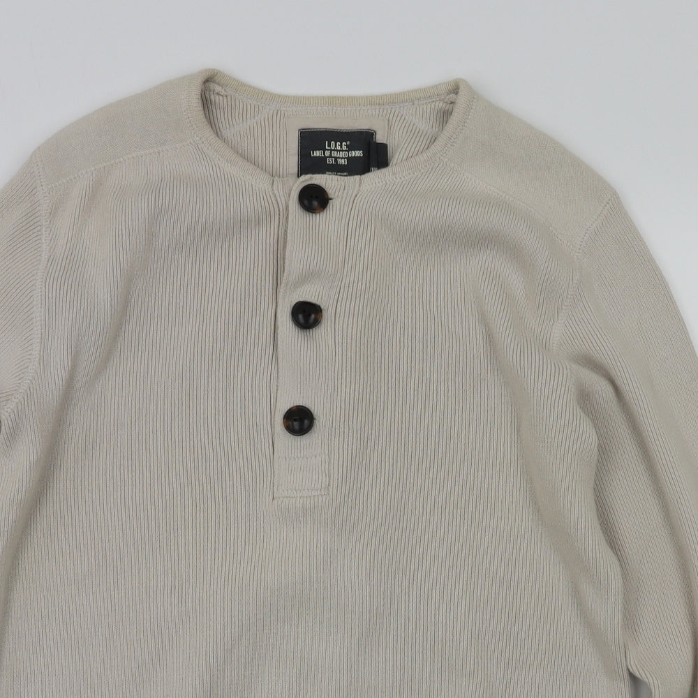 H&M Womens Beige   Pullover Jumper Size M