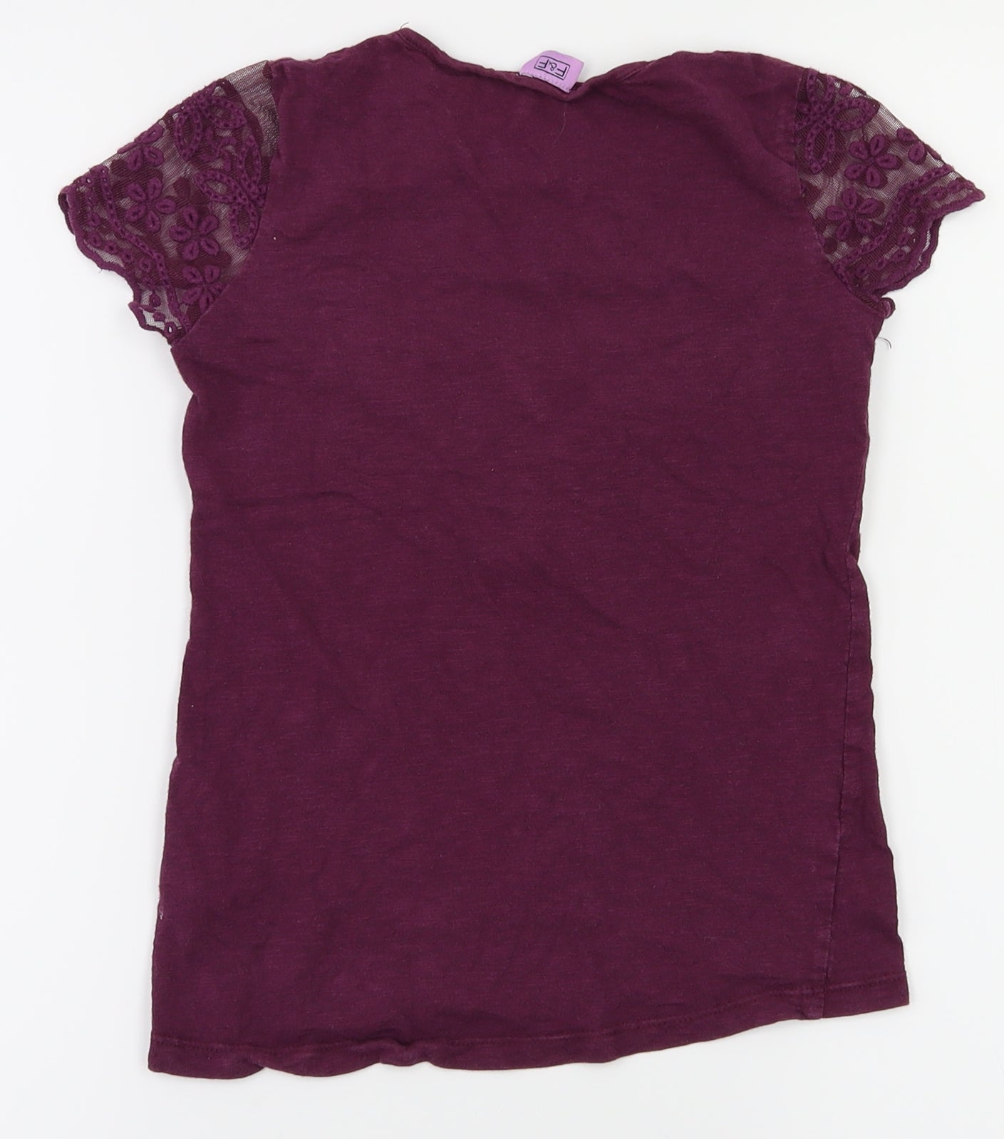 F&F Girls Purple   Pullover T-Shirt Size 8-9 Years