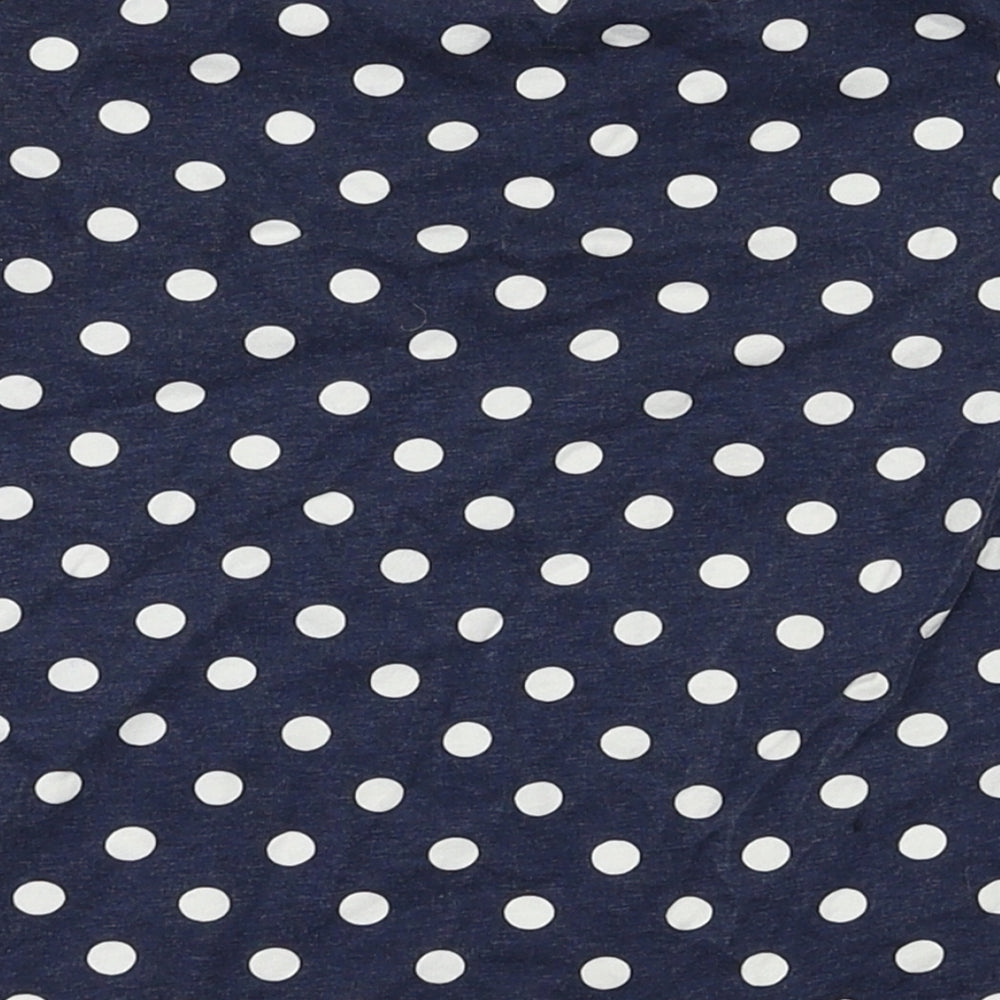 George Girls Blue Spotted  Basic T-Shirt Size 4-5 Years