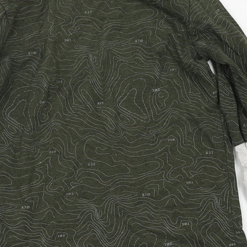 F&F Boys Green Animal Print  Basic T-Shirt Size 5-6 Years