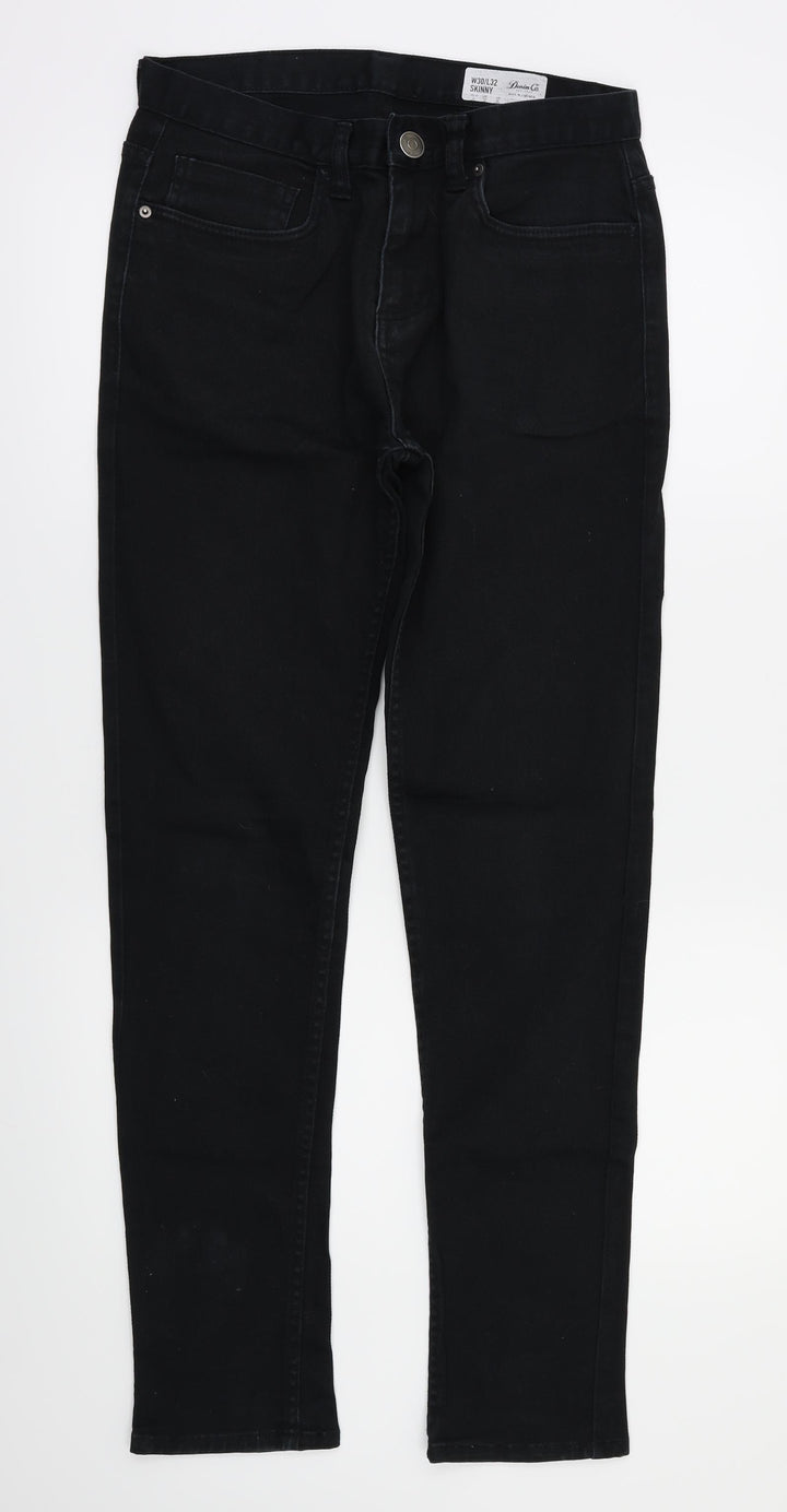 denim&co Womens Black   Skinny Jeans Size 30 L32 in