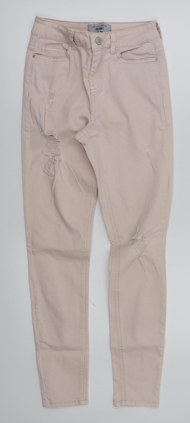 New Look Girls Pink Ikat Skinny Jeans Size 12 Years