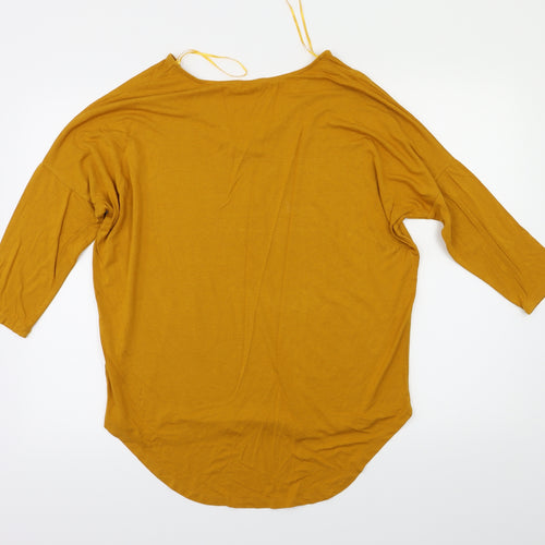 Select Womens Yellow   Basic T-Shirt Size 12