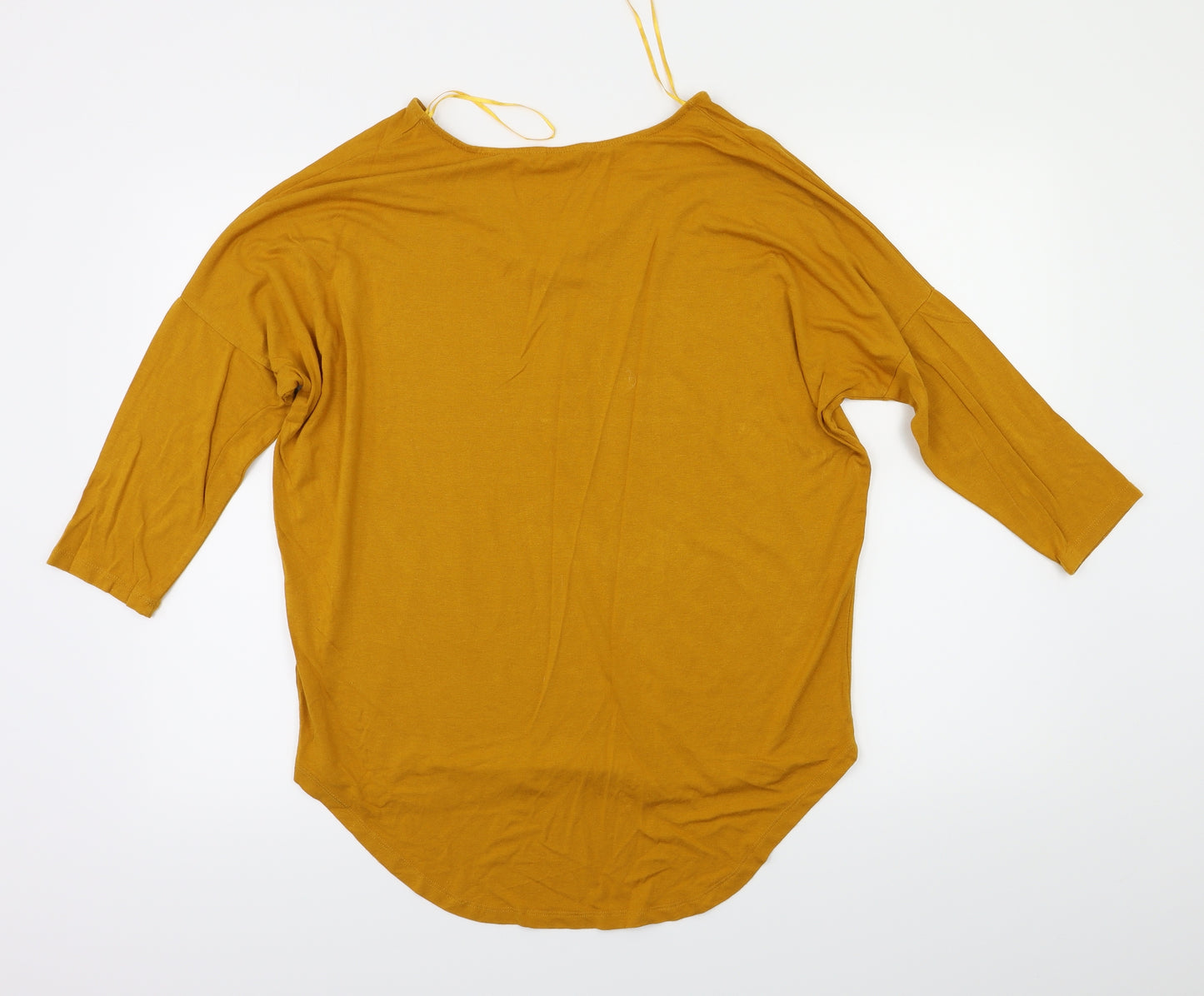 Select Womens Yellow   Basic T-Shirt Size 12