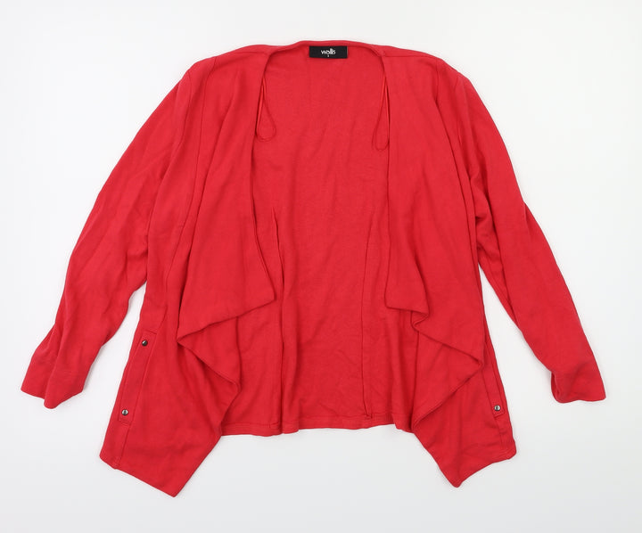 Wallis Womens Red Cardigan Jumper Size S