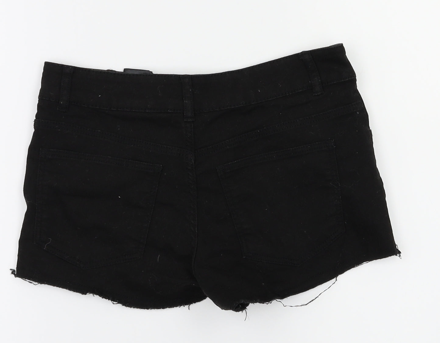 Preworn Womens Black   Hot Pants Shorts Size 4