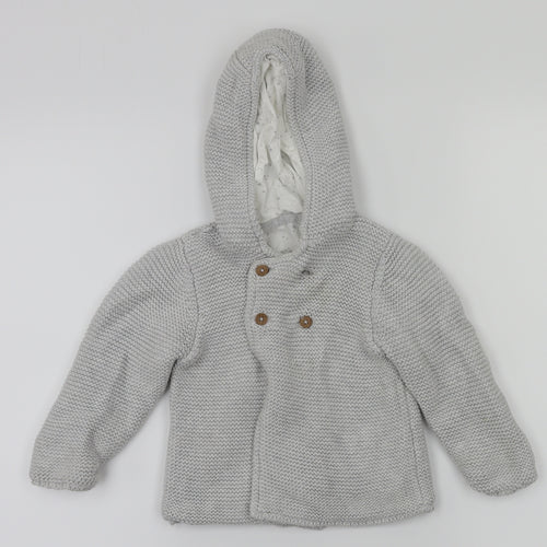 m&s  Grey   Basic Jacket Coat Size 12-18 Months