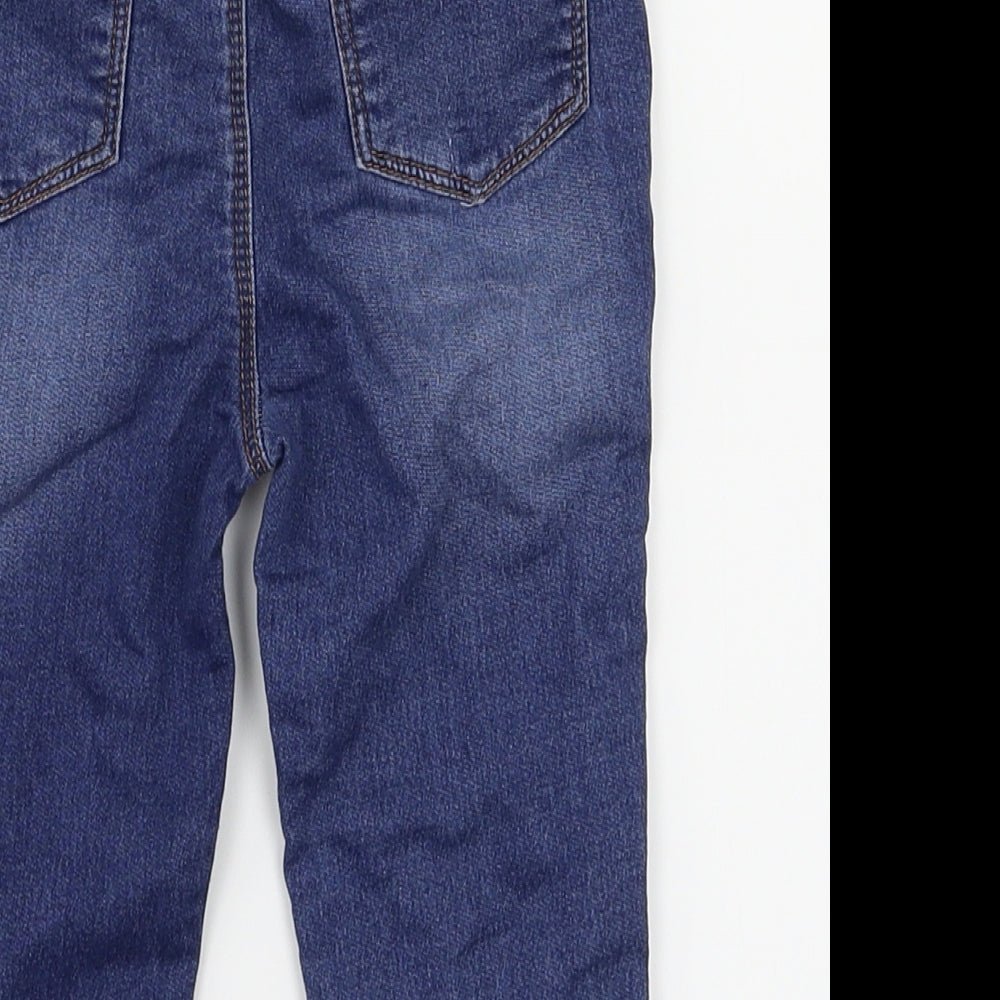next  Girls Blue   Cargo Jeans Size 12-18 Months