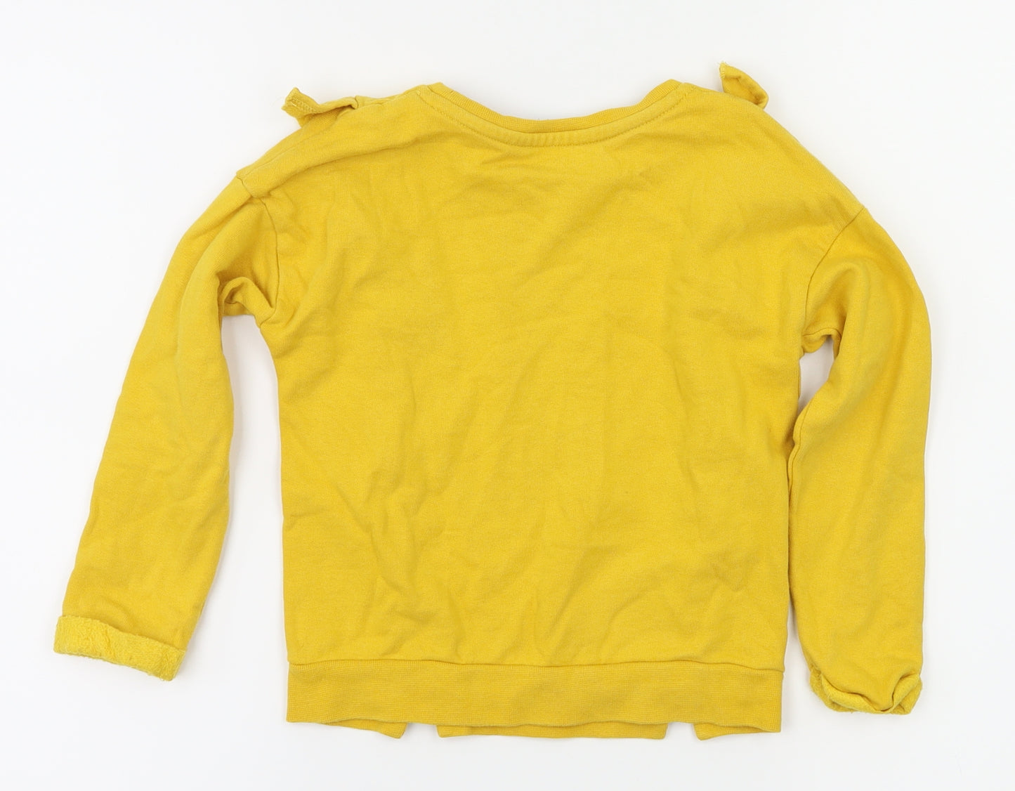George Girls Yellow   Pullover Hoodie Size 3-4 Years