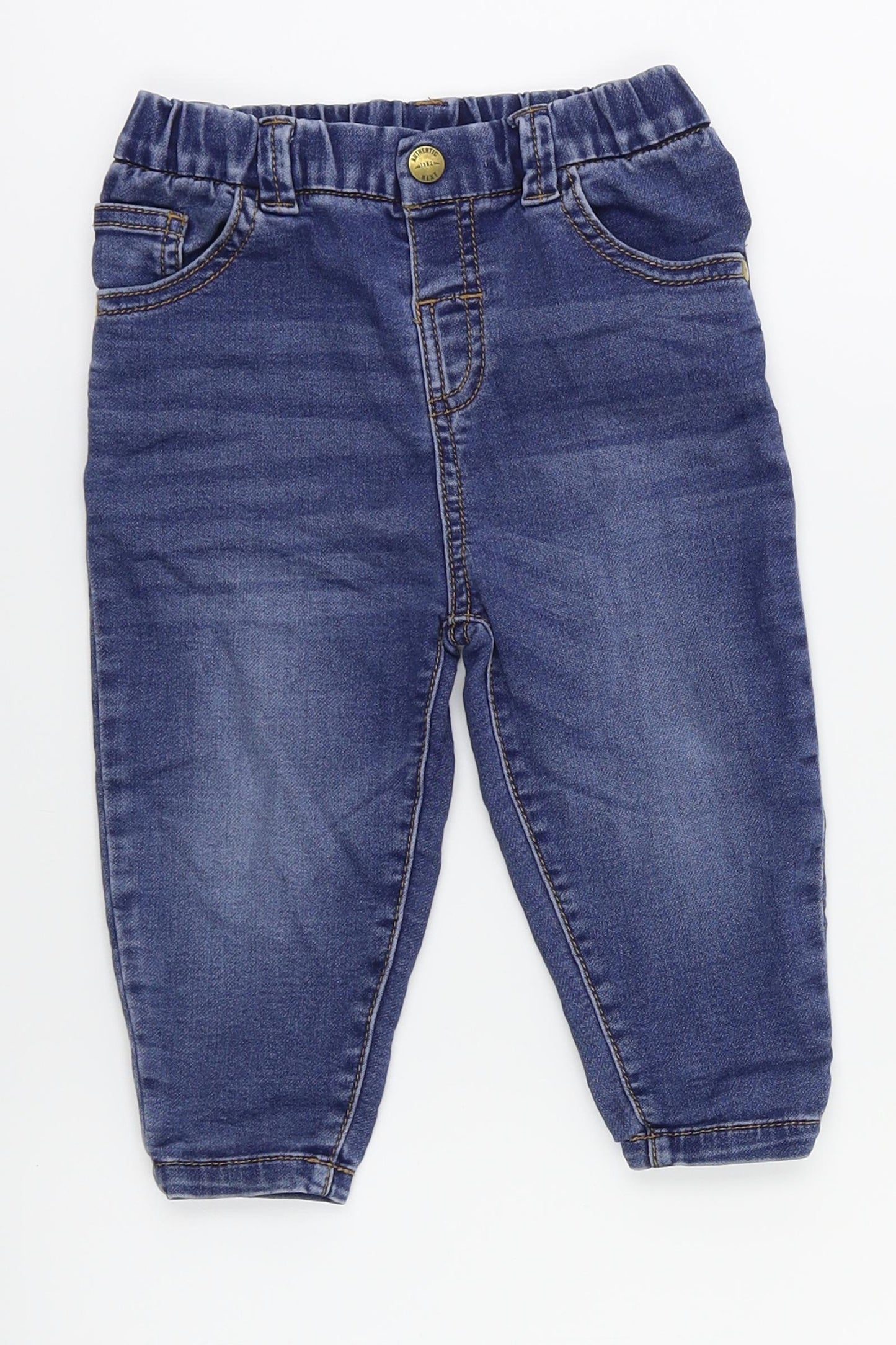 NEXT Girls Blue   Cargo Jeans Size 12-18 Months