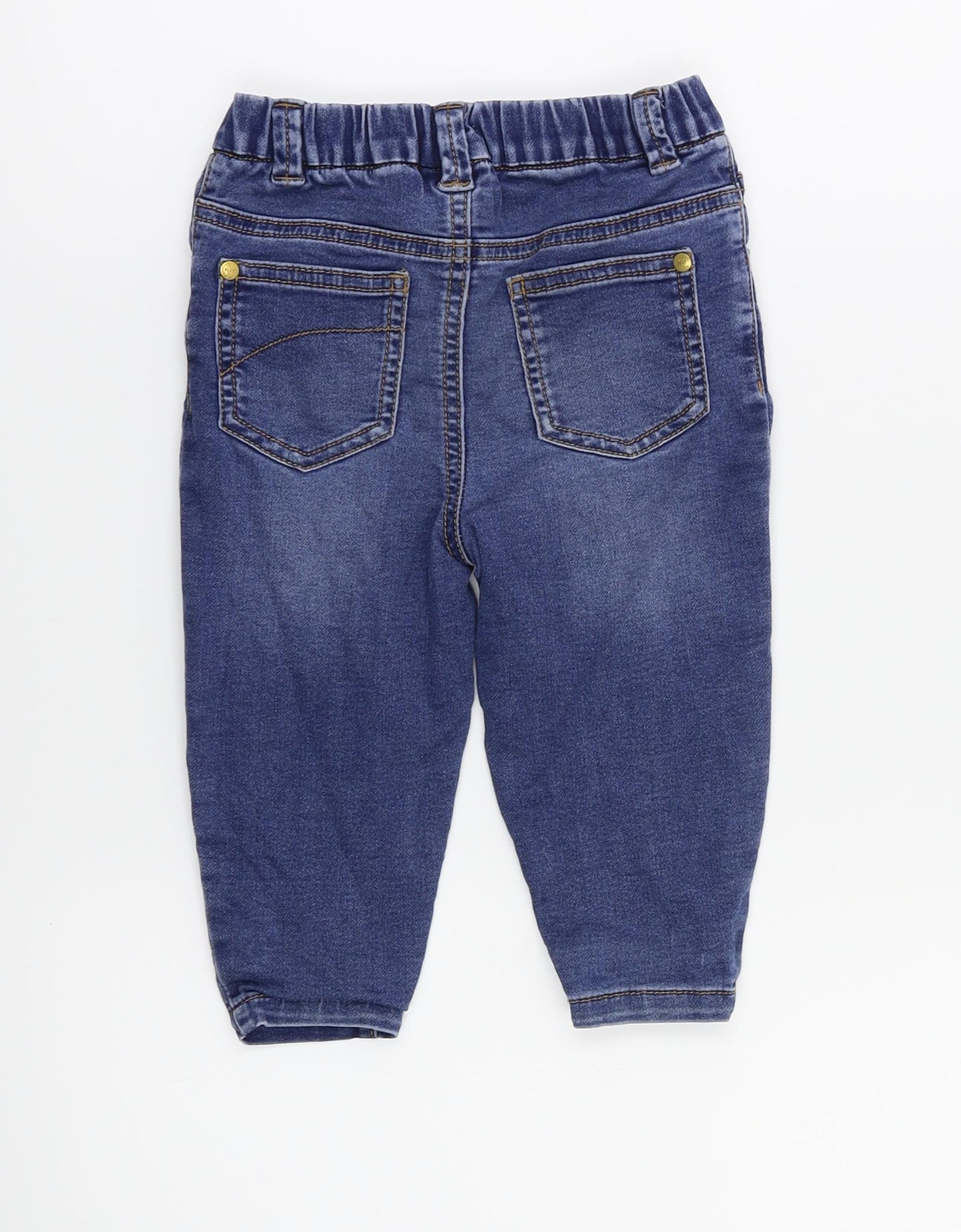 NEXT Girls Blue   Cargo Jeans Size 12-18 Months