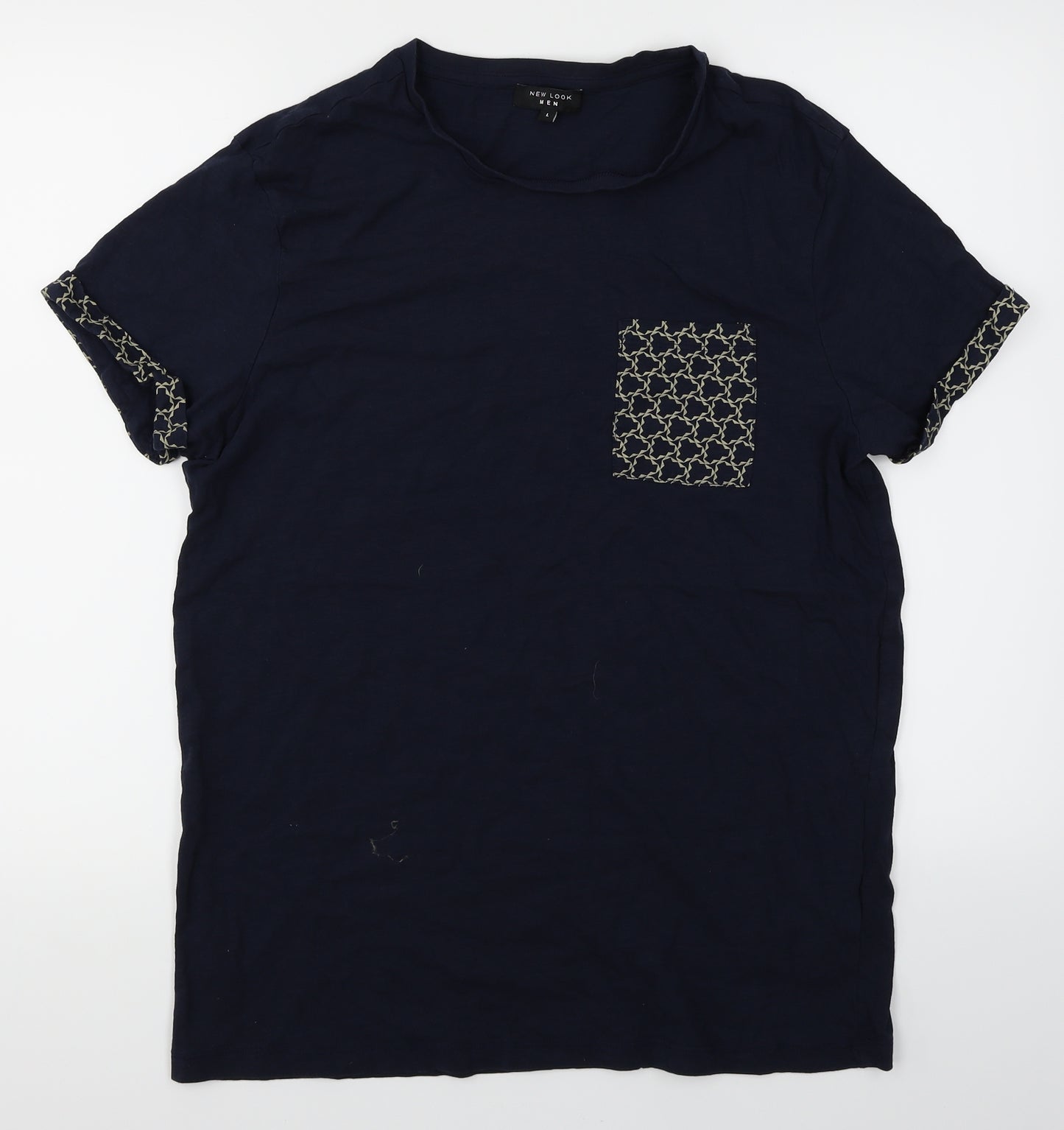 New Look Mens Blue    T-Shirt Size L