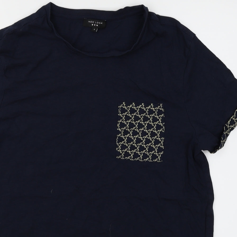 New Look Mens Blue    T-Shirt Size L