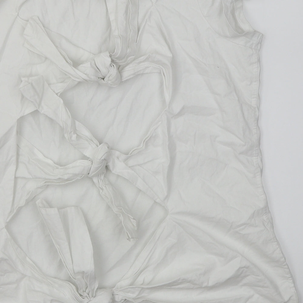 Finery Womens White   Basic T-Shirt Size 16  - Open back