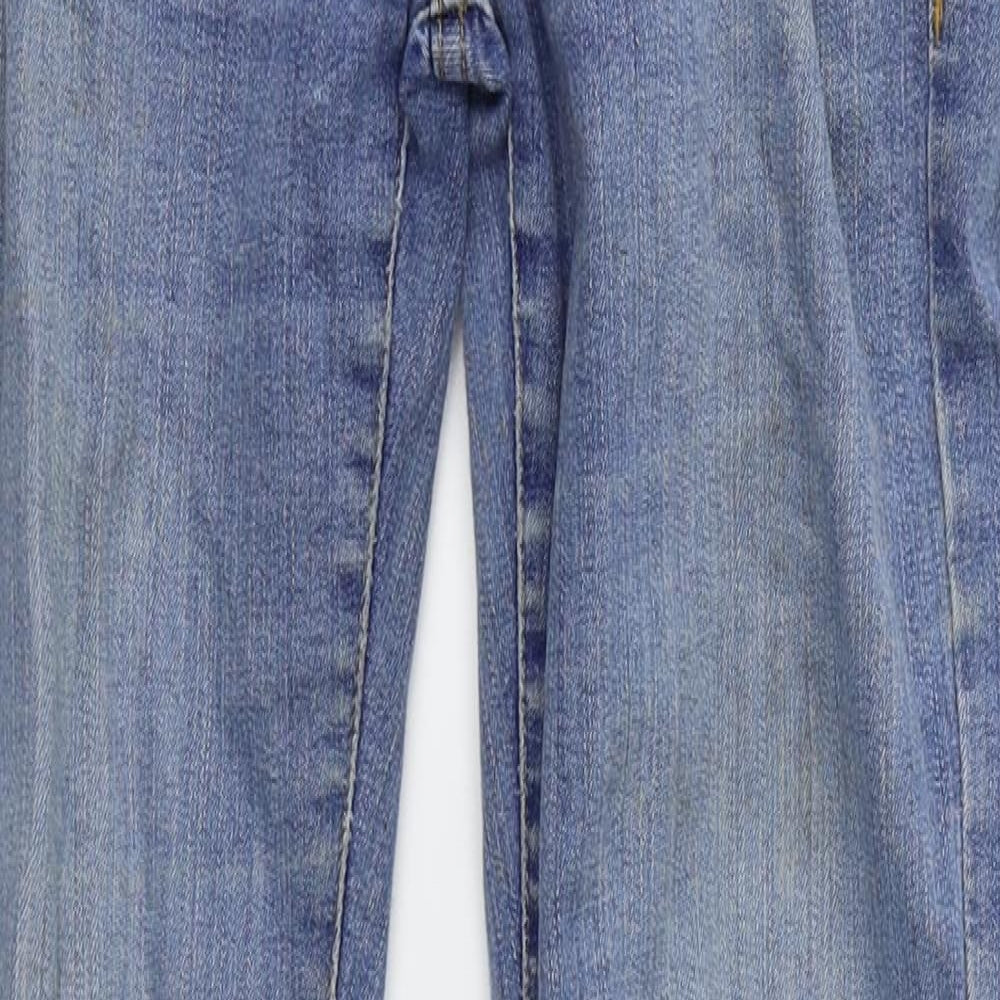 River Island Womens Blue  Denim Skinny Jeans Size 8 L27 in - Rips in Knee