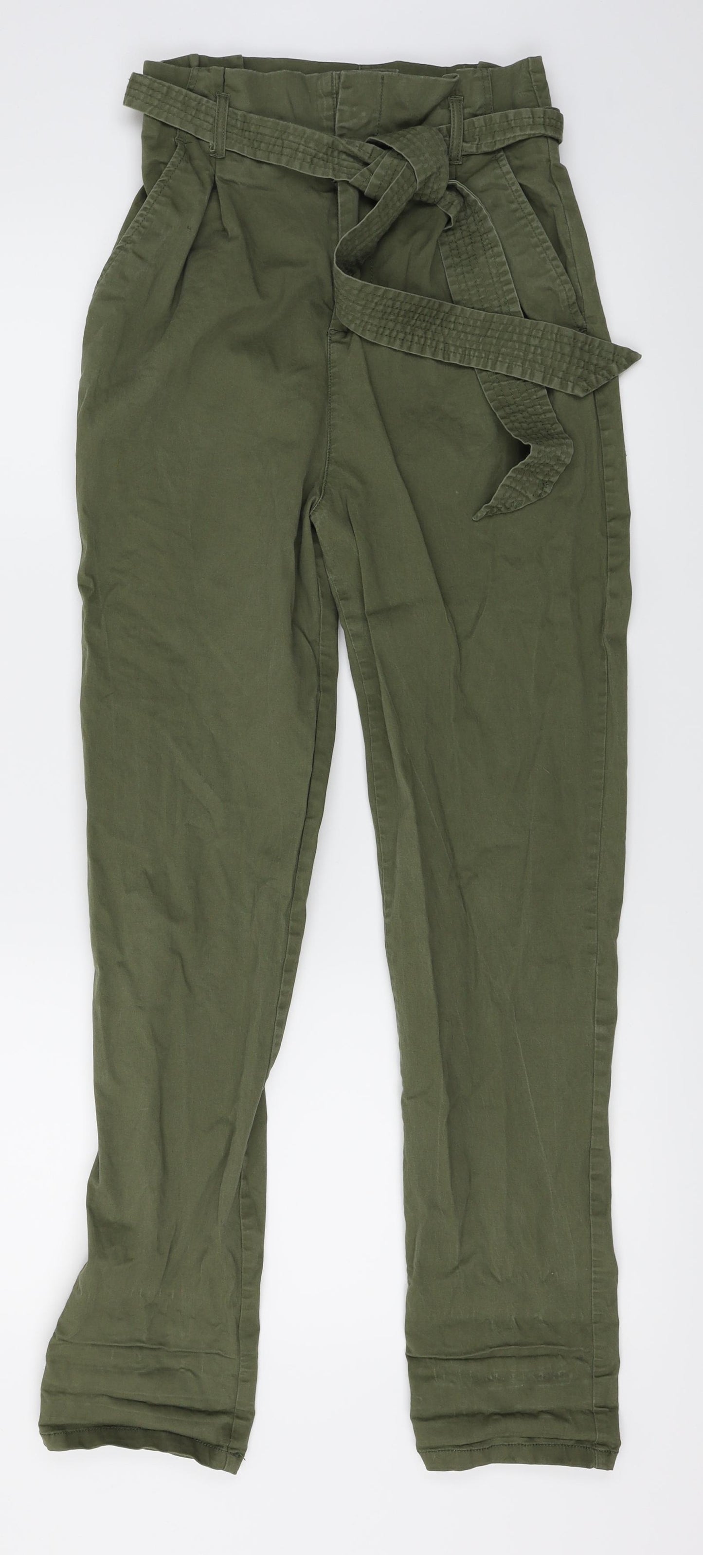 LOGG Womens Green   Cargo Trousers Size 4 L27 in