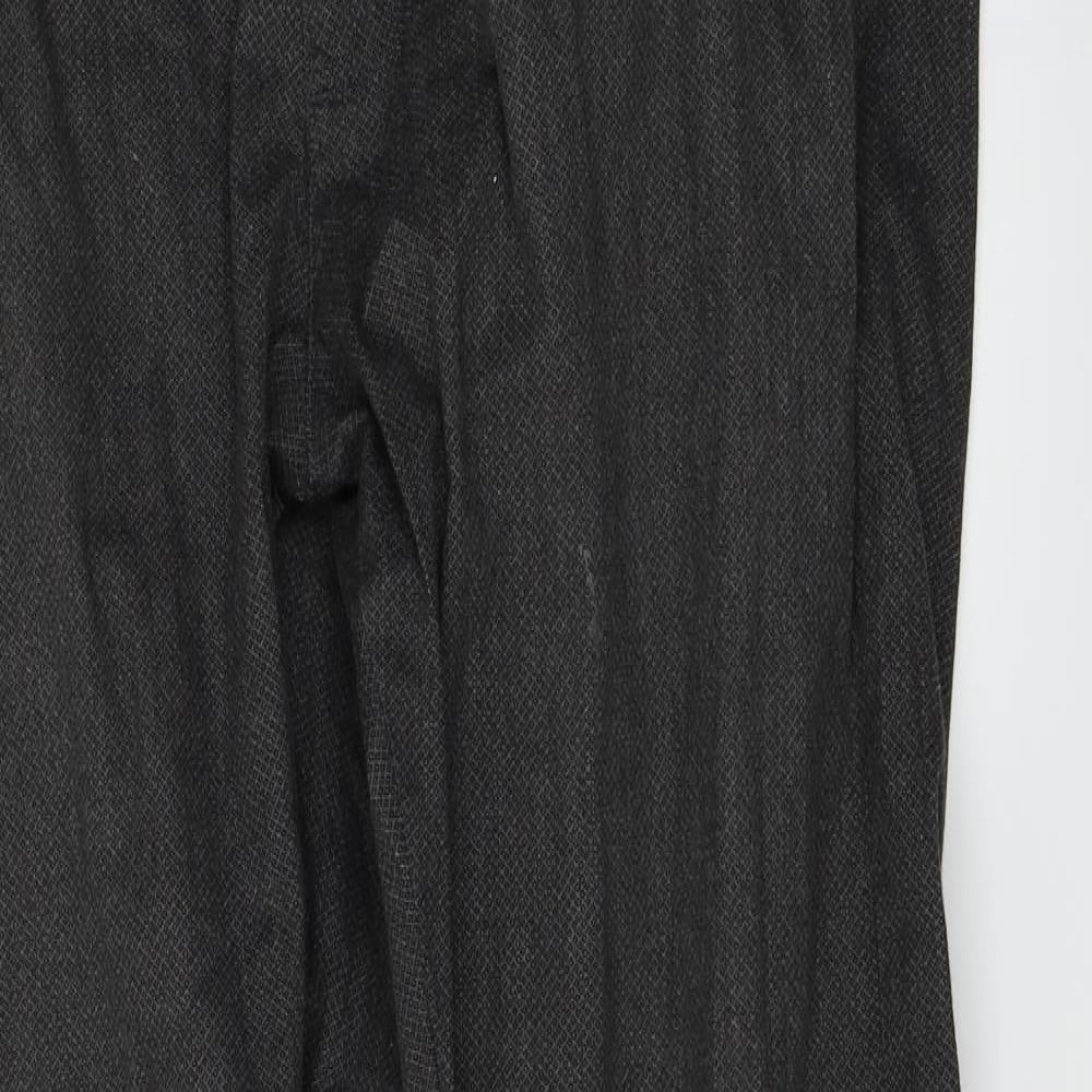 Easy Mens Grey Argyle/Diamond  Trousers  Size 34 in L29 in